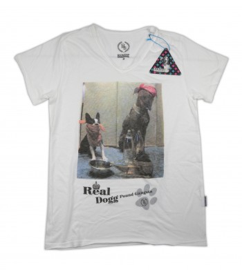 Boom Bap Men's T-Shirt Art. BB104 Real Dogg White