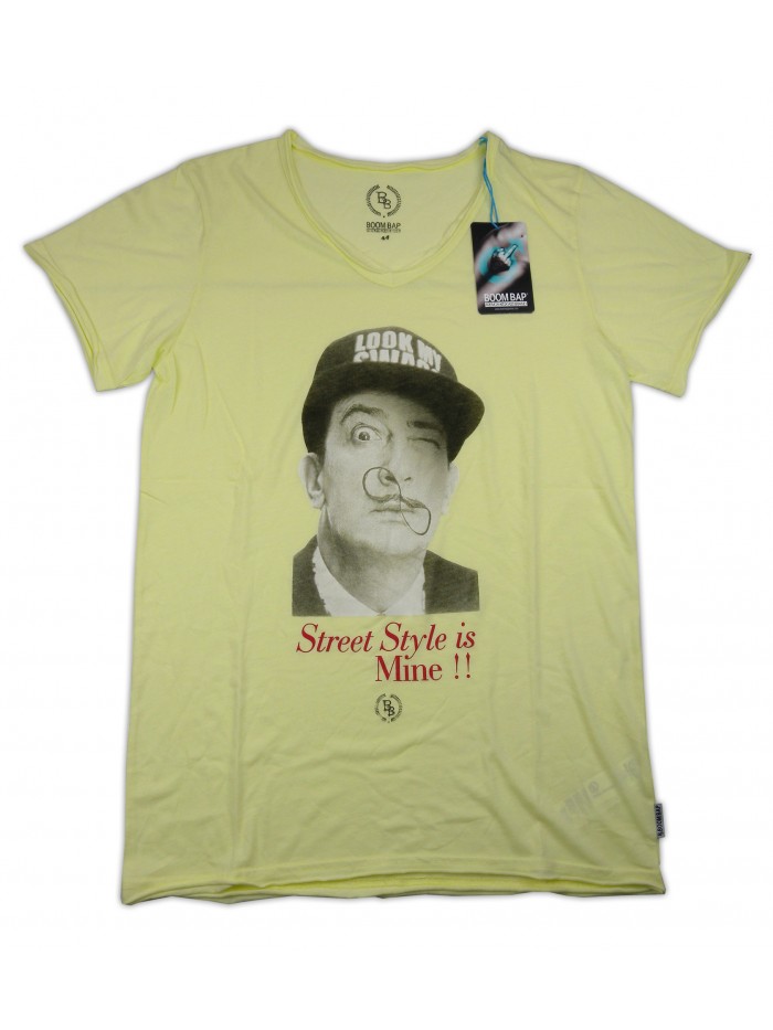 Boom Bap Men's T-Shirt Art. MVL0094 Salvador Dalí Yellow Boom Bap Men's T-Shirt Art. MVL0094 Salvador Dalí Yellow