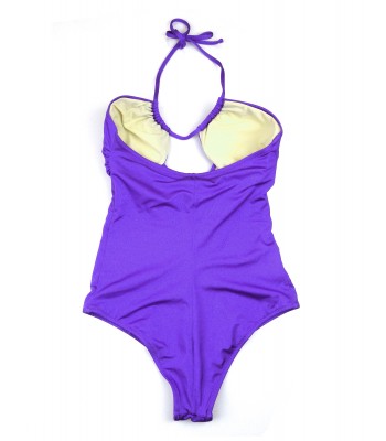 District Margherita Mazzei Costume Da Bagno Donna Intero Inserti Viola 2