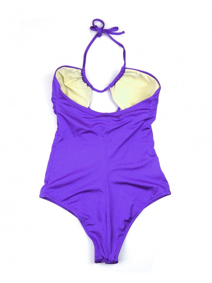 District Margherita Mazzei Costume Da Bagno Donna Intero Inserti Viola