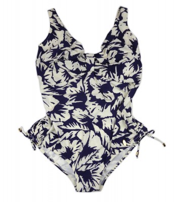 Franca Von Wunster Women's Swimsuit Two-Tone Floral Fantasy