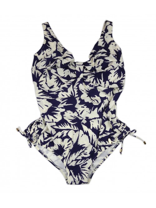 Franca Von Wunster Costume Da Bagno Donna Intero Fantasia Floreale Bicolore Franca Von Wunster Costume Da Bagno Donna Intero Fantasia Floreale Bicolore