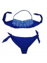 Pierre Mantoux Women's Swimsuit Bikini Band Bluette Inserts