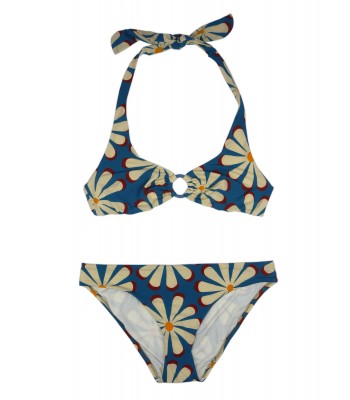 SIYU Costume Da Bagno Donna Bikini Triangolo Hippie Floreale Inserto