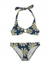 SIYU Costume Da Bagno Donna Bikini Triangolo Hippie Floreale Inserto