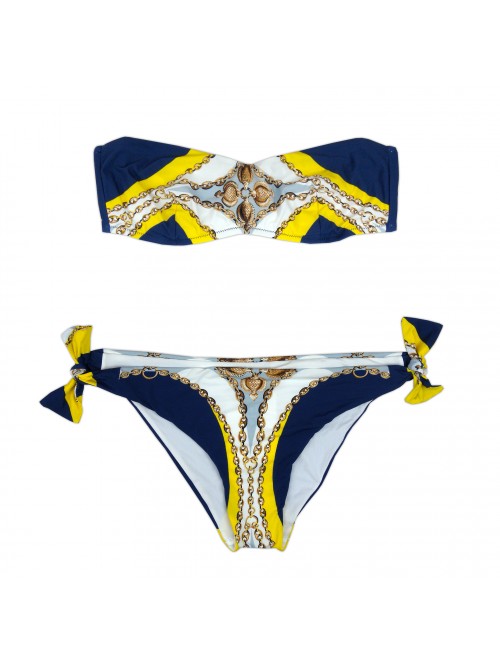 Domani Costume Da Bagno Donna Bikini Fascia Luxury Gold Domani Costume Da Bagno Donna Bikini Fascia Luxury Gold