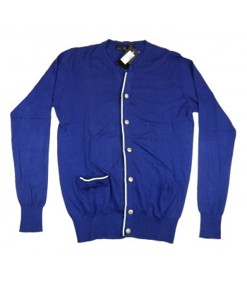 Daniele Alessandrini Cardigan Uomo Art. FM51116U3201 COL 27 Viola