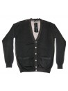 Daniele Alessandrini Cardigan Uomo Art. FM52116P3201 COL 24 Marrone