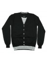 +39 Masq Cardigan Man Art. 43044 COL 1277 Black