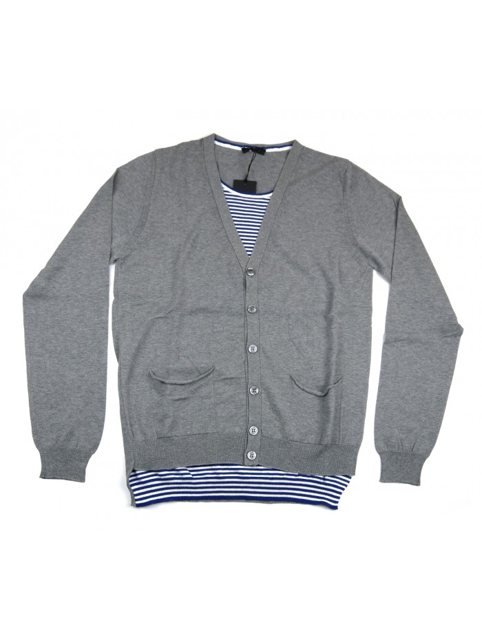 +39 Masq Cardigan Uomo Art. 43044 COL 1276 Grigio +39 Masq Cardigan Uomo Art. 43044 COL 1276 Grigio