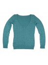 Ralph Lauren Women's Turquoise Barchetta Sweater