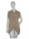 Ralph Lauren Women's Long Braided Sand Vest
