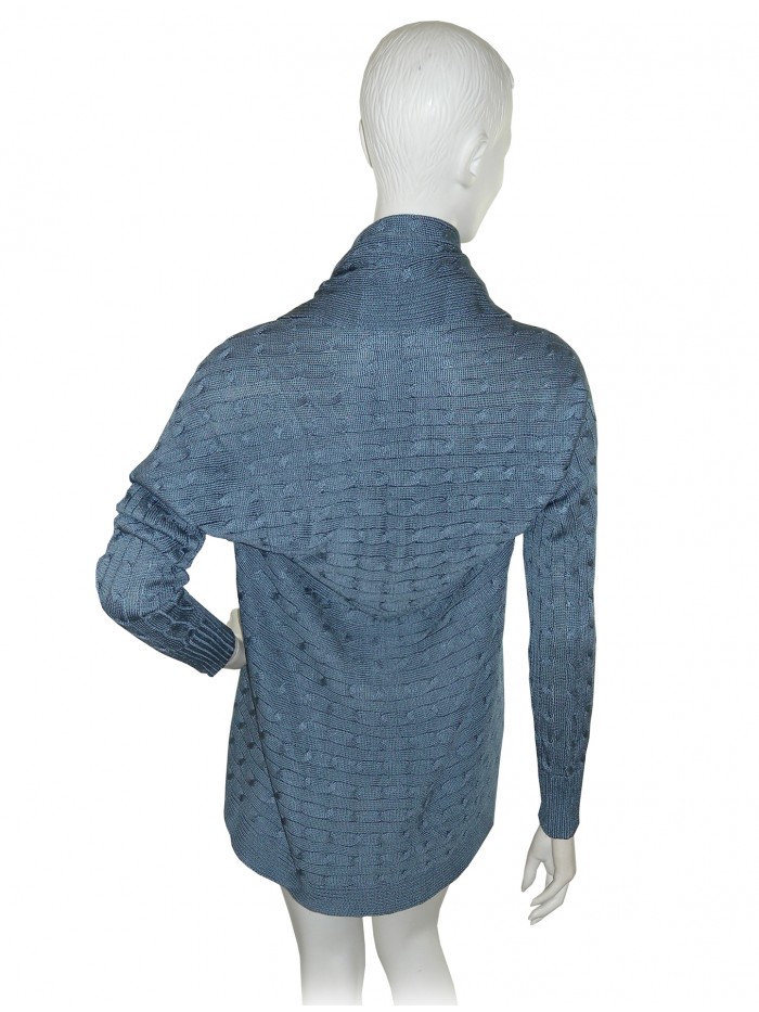 Ralph Lauren Long Cardigan Woman Woven Sugar Paper