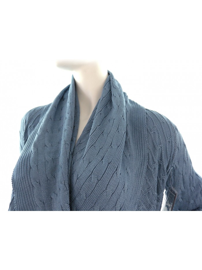 Ralph Lauren Cardigan Donna Lungo Intrecciato Carta da Zucchero