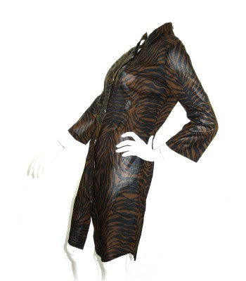 Peuterey Kaftano Woman Shirt Dress ART. V006 COL 1250 Zebra Blue / Brown 2