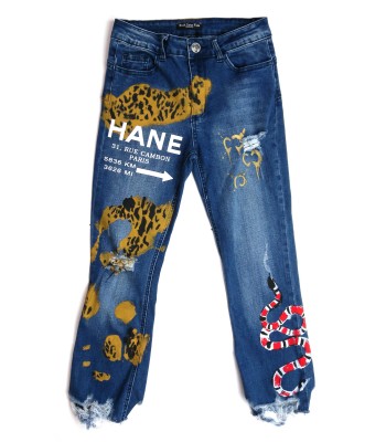 Fuck Your Fake Jeans Donna Art. J218 Stampa Leopard
