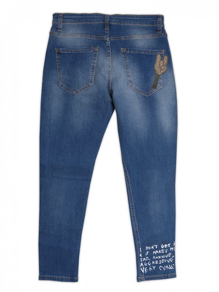 Fuck Your Fake Jeans Donna Art. J221 Stampa Leopard