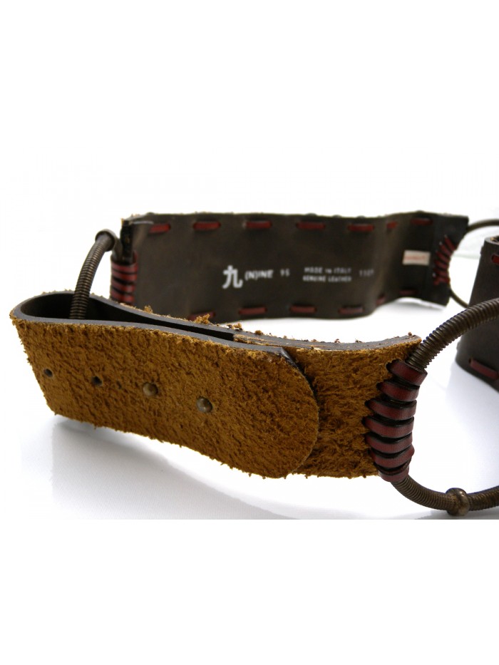(N)INE Women's Belt Mod. 1109 Leather/Camel Scale