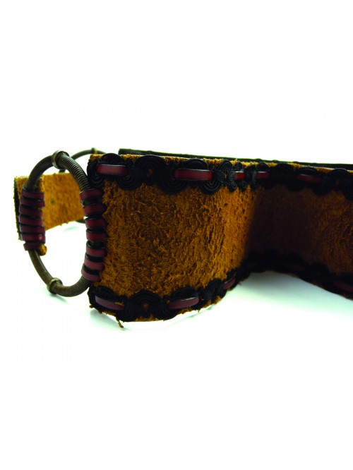 (N)INE Women's Belt Mod. 1109 Leather/Camel Scale