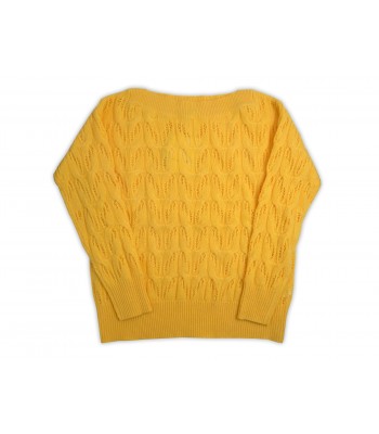 Daniel & Mayer Woman Sweater Art. W23541 Mod. Barchetta Yellow Braid