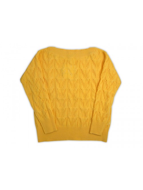 Daniel & Mayer Woman Sweater Art. W23541 Mod. Barchetta Yellow Braid Daniel & Mayer Woman Sweater Art. W23541 Mod. Barchetta Yellow Braid