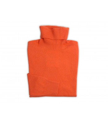 Daniel & Mayer Sweater Woman Art. W23213 Mod. Orange Shaved Turtleneck 2