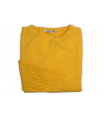 Daniel & Mayer Woman Sweater Art. W23422U Mod. Yellow Links Pockets Round Neck 2
