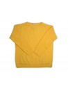 Daniel & Mayer Woman Sweater Art. W23422U Mod. Yellow Links Pockets Round Neck