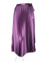 Smarteez Women's Elegant Pleated Purple Wallet Skirt