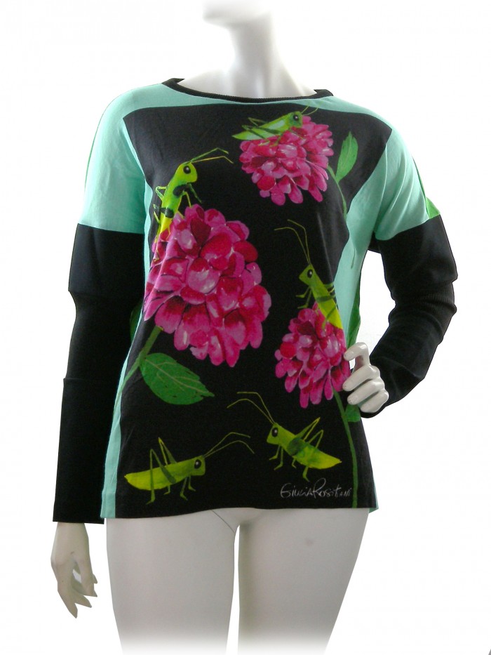 Giulia Rositani Maglia Donna Grilli Jersey Fantasia Giulia Rositani Maglia Donna Grilli Jersey Fantasia