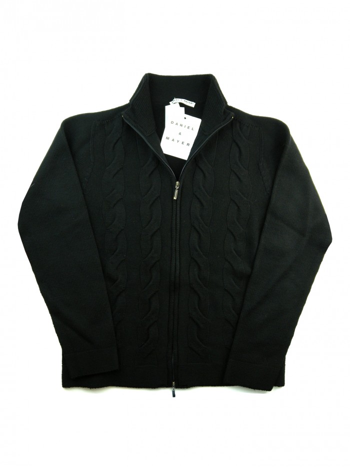 Daniel & Mayer Cardigan Donna Art. Z5241 Trecce Nero Daniel & Mayer Cardigan Donna Art. Z5241 Trecce Nero