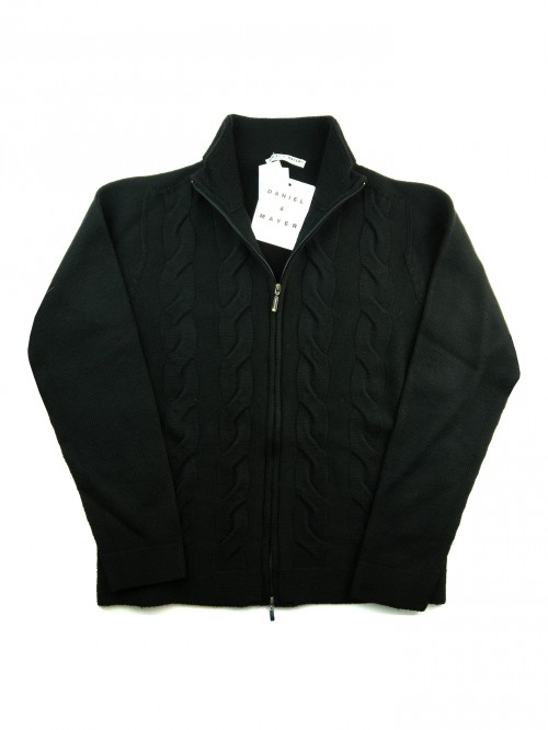 Daniel & Mayer Cardigan Woman Art. Z5241 Black Braids