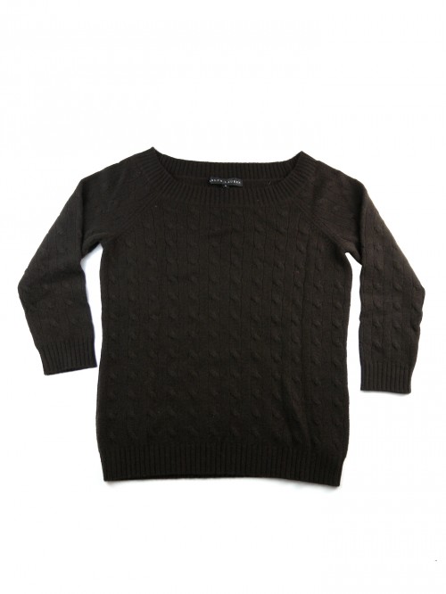 Ralph Lauren Black Label Sweater Woman Barchetta Moro Ralph Lauren Black Label Sweater Woman Barchetta Moro