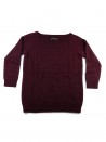 Ralph Lauren Black Label Sweater Woman Barchetta Red Wine
