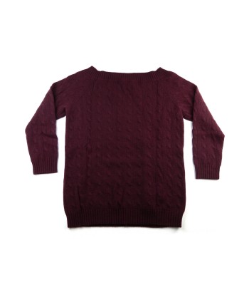 Ralph Lauren Black Label Sweater Woman Barchetta Red Wine 2