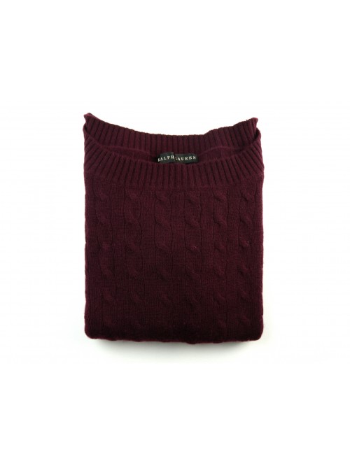 Ralph Lauren Black Label Maglia Donna Barchetta Red Wine