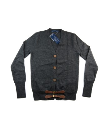 Ralph Lauren Cardigan Donna Fibbie Merino Grigio