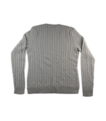 Ralph Lauren Black Label Maglia Donna Mited V-Neck Cable Perla 2