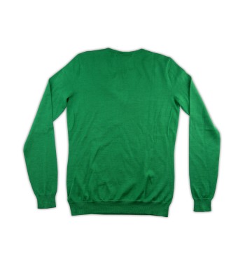 Ralph Lauren Black Label Women's Green Flag V-Neck Sweater 2
