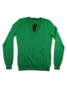 Ralph Lauren Black Label Women's Green Flag V-Neck Sweater