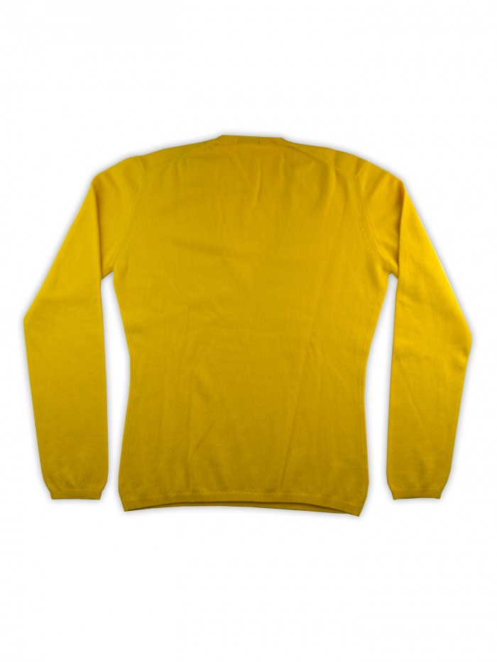 Ballantyne Women's V-Neck Sweater Art. AFP7L3417 40479 Yellow