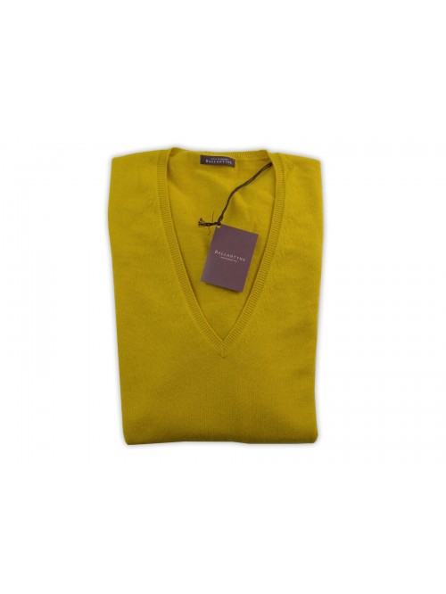 Ballantyne Women's V-Neck Sweater Art. AFP7L3417 21120 Mustard