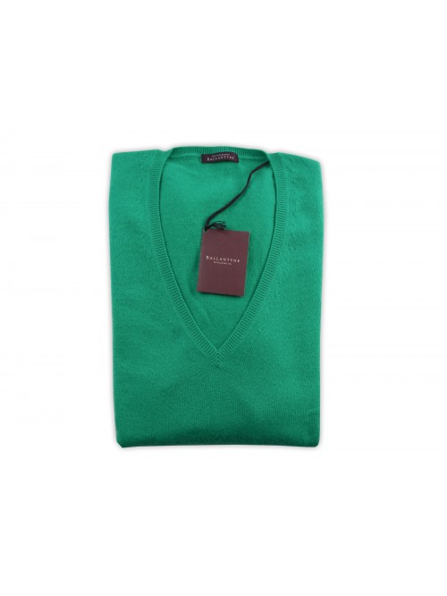 Ballantyne Maglia Donna V-Neck Art. AFP7L3417 40992 Verde Brillante