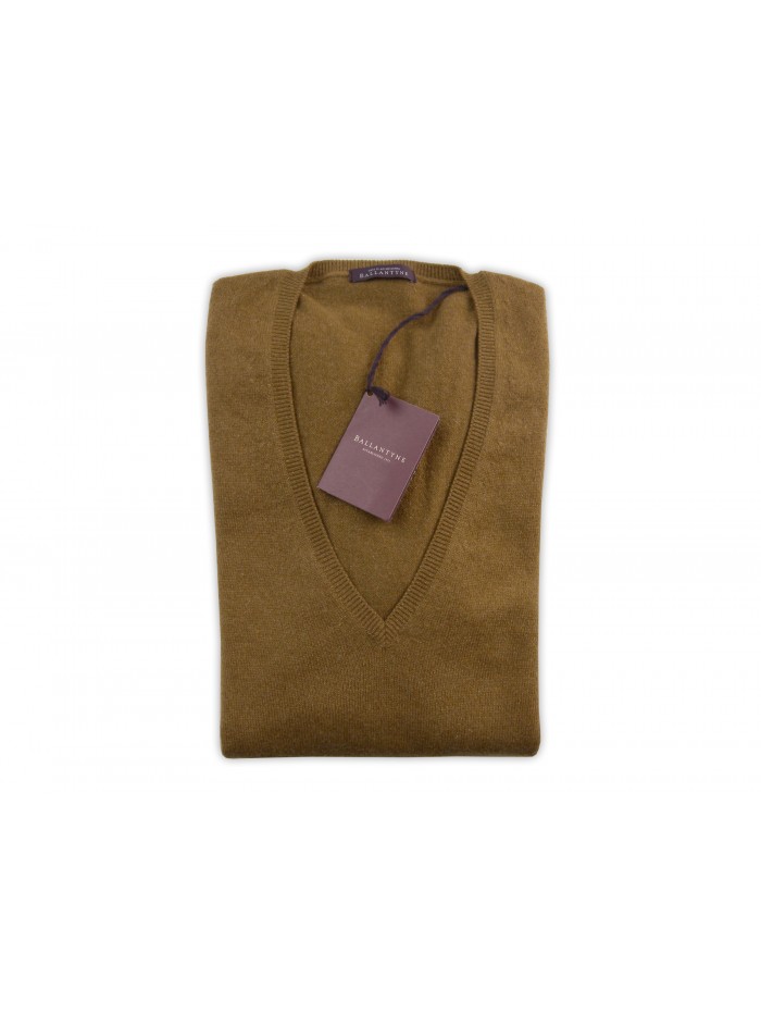 Ballantyne Women's V-Neck Sweater Art. AFP7L3417 20910 Terra