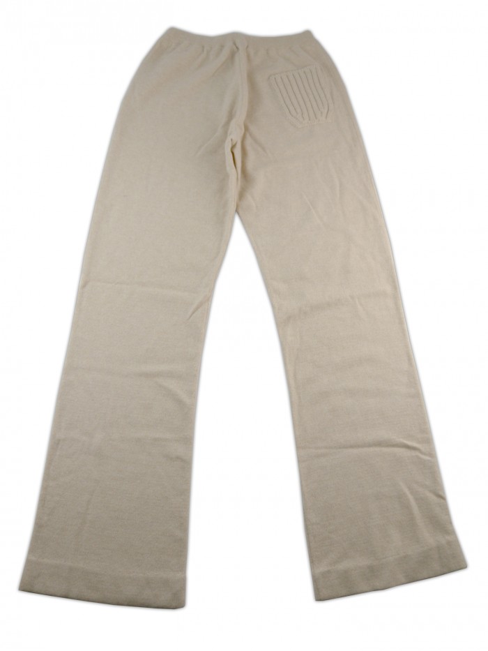 Fay Women's Beige Paw Cashmere Pants