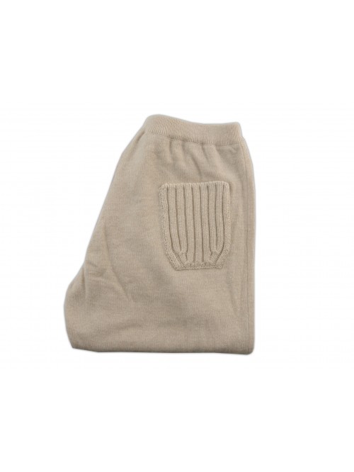 Fay Women's Beige Paw Cashmere Pants