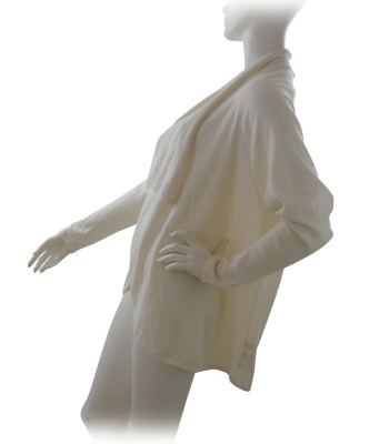 Ralph Lauren Black Label Cardigan Woman Easy Wrap Cream 2