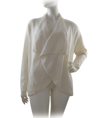 Ralph Lauren Black Label Cardigan Donna Easy Wrap Panna