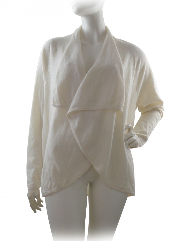 Ralph Lauren Black Label Cardigan Woman Easy Wrap Cream Ralph Lauren Black Label Cardigan Woman Easy Wrap Cream