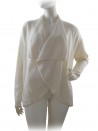 Ralph Lauren Black Label Cardigan Woman Easy Wrap Cream